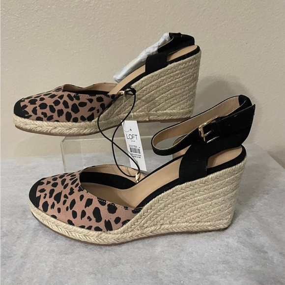 Loft Leopard Print Wedges - Picture 2 of 4